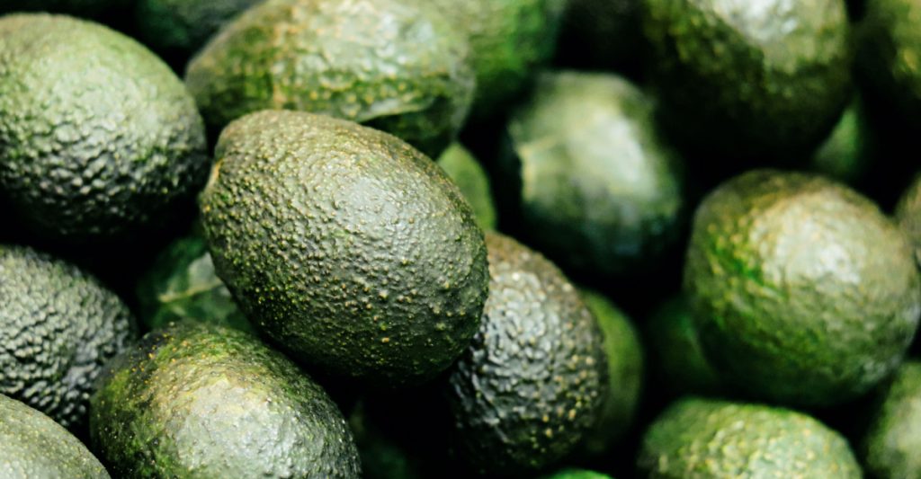 Close up of avocados