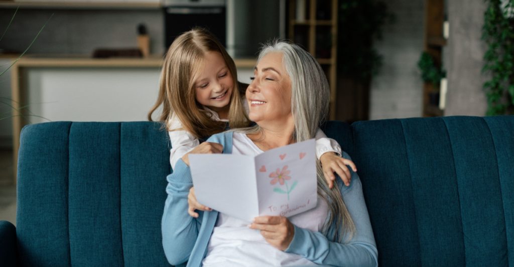 A Healthy Woman With Her Grandchild