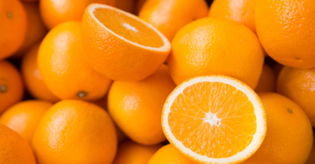 Close up of oranges